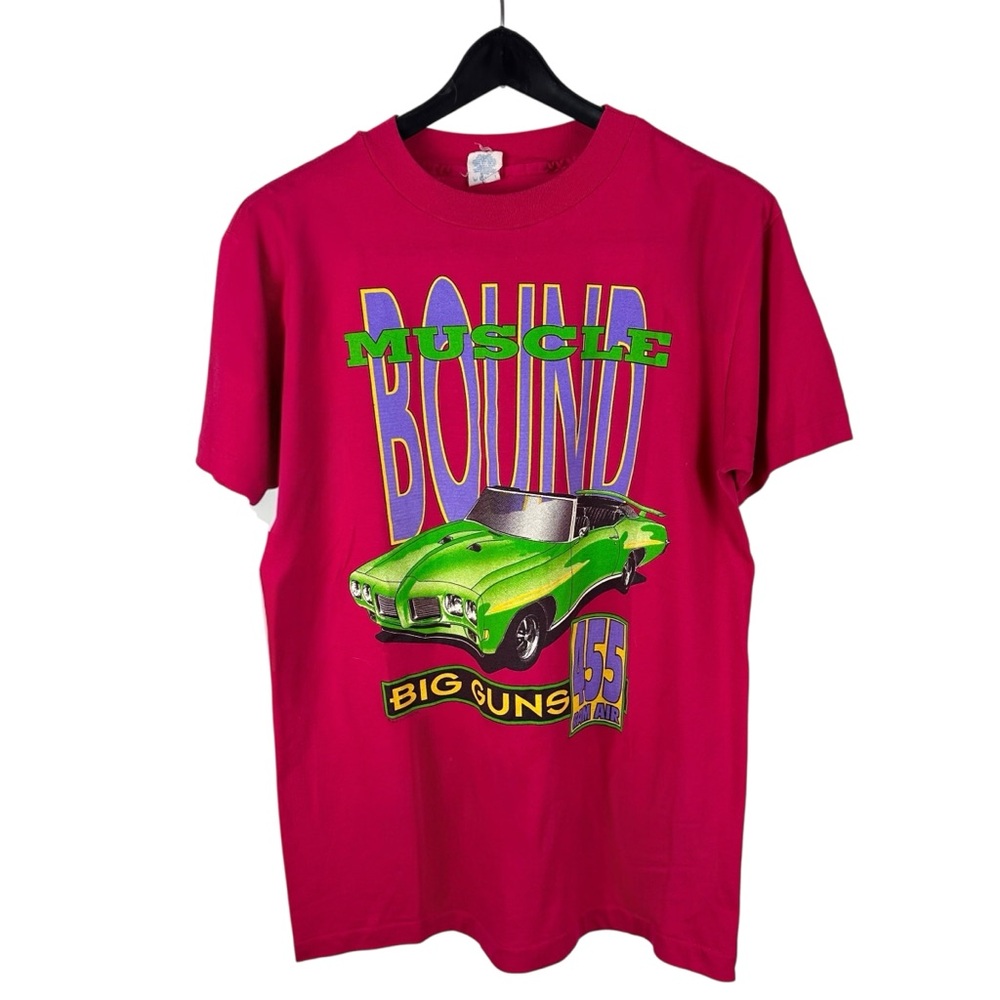 Vintage 90s Muscle Bound Big Guns 455 Ram Air Car Enthusiasts Shirt Size L